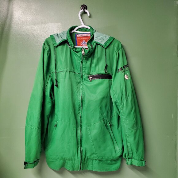 Point Zero Size Large Green Zip up jacket - Picture 1 of 12